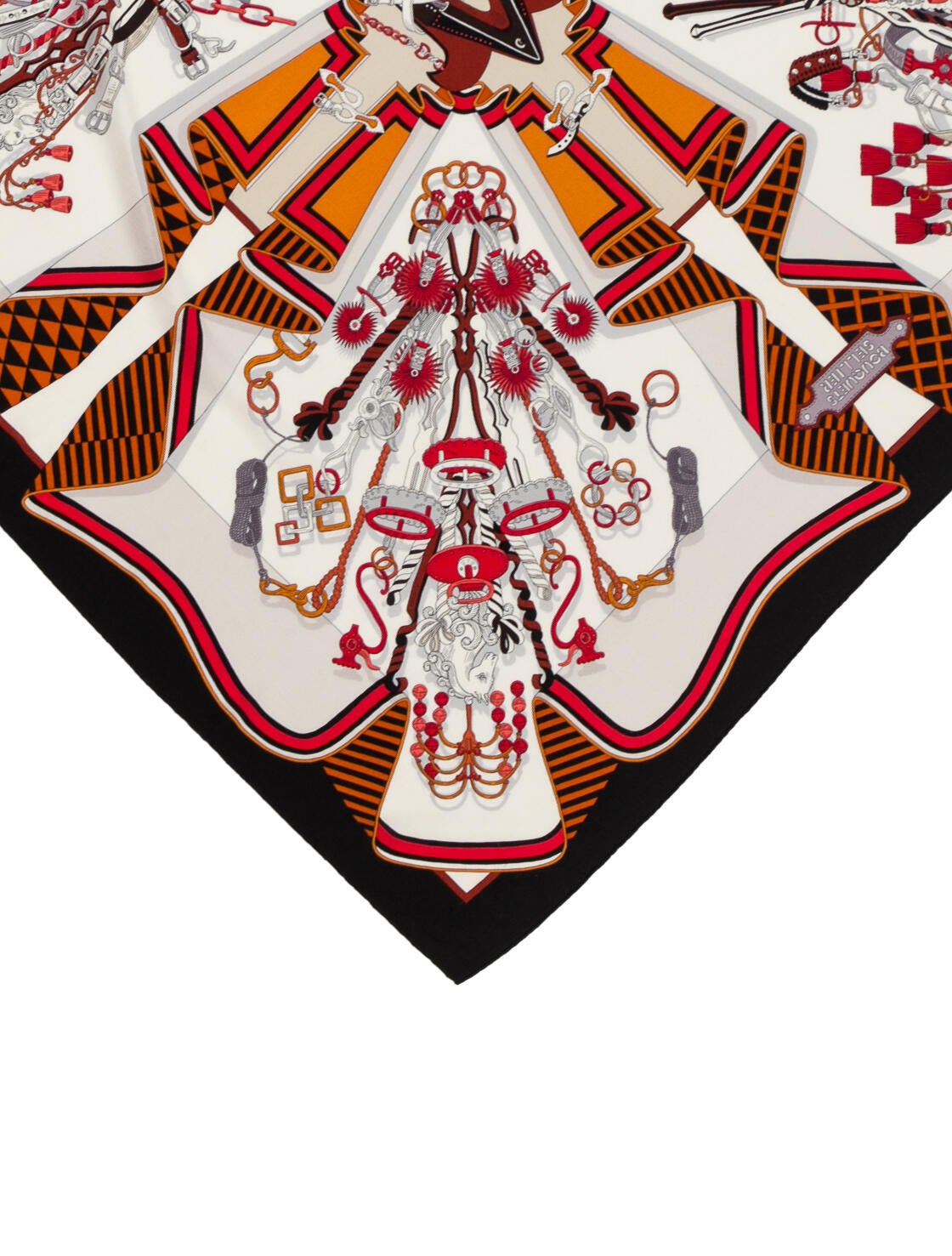 Hermès Bouquets Sellier Cashmere Shawl